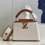 Capucines  MM Handbag Carmel brown