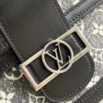 Dauphine MM  Black Denim Bag