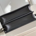 Dauphine MM  Black Denim Bag
