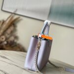CAPUCINES LEATHER HANDBAG