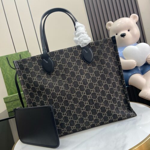 Black Large Tote bag Ophidia